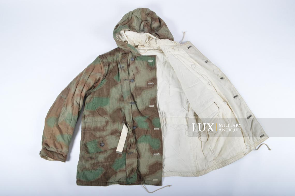 Parka allemand réversible fin de guerre, camouflage « FLUFFY » - photo 25