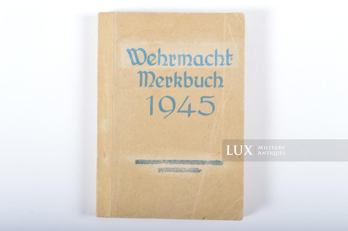 Agenda de poche allemand, « Wehrmacht Merkbuch 1945 » - photo 4