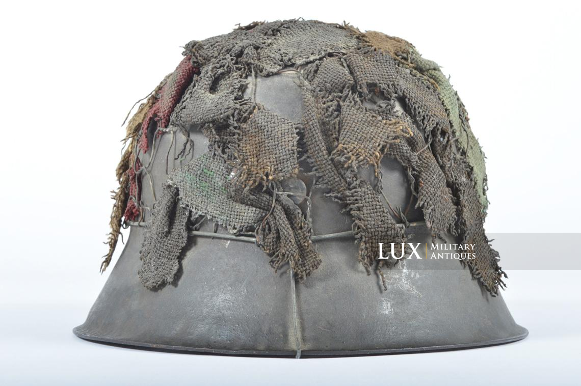 M42 Heer/Waffen-SS half-basket chicken wire burlap camouflage combat helmet - photo 12