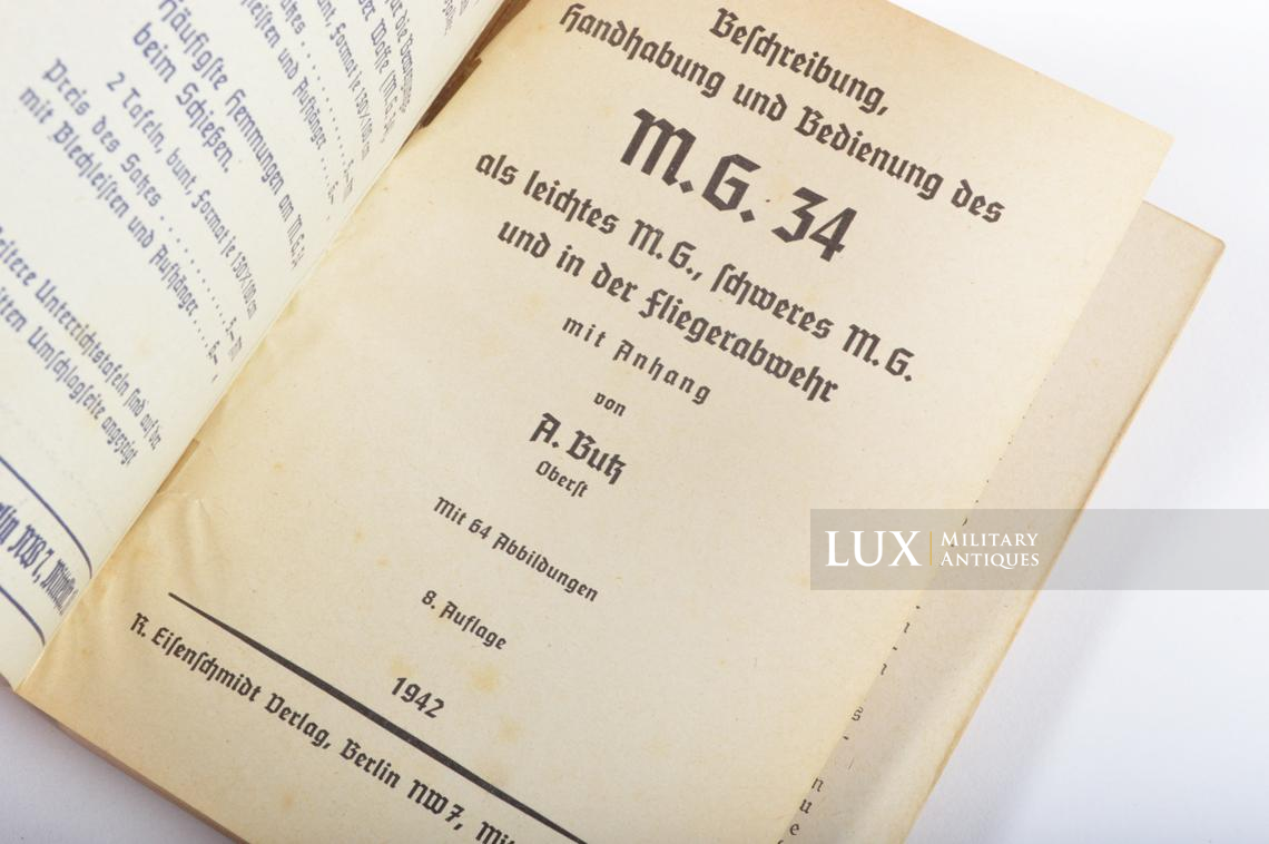 German « M.G.34 » weapons training booklet - photo 9