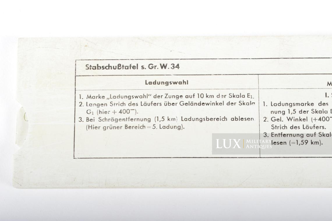 German 8cm mortar distance gauges calculation device - photo 15