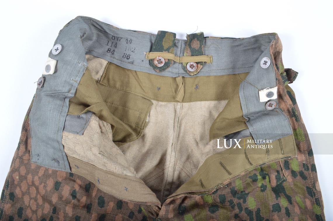 Unissued Waffen-SS M44 dot pattern camouflage combat trousers, « 847 » - photo 21