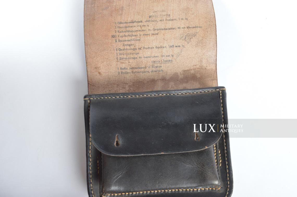 Trousse allemande d'outillage de pionnier en cuir, « hjg1941 » - photo 15