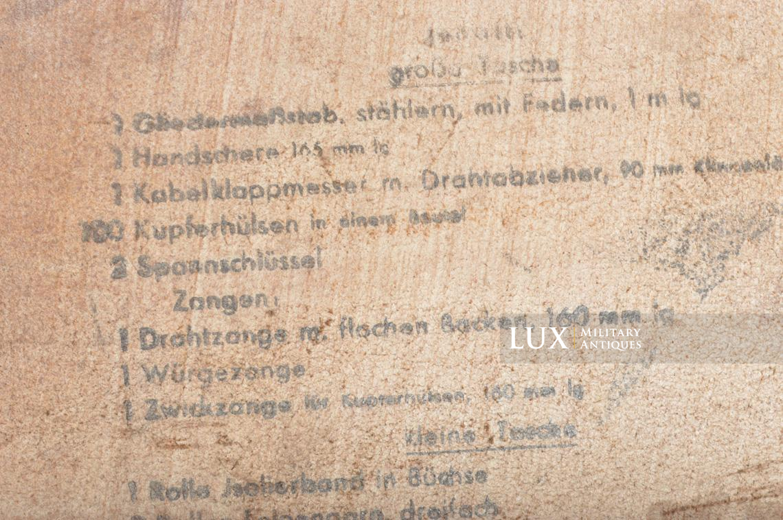 Trousse allemande d'outillage de pionnier en cuir, « hjg1941 » - photo 16