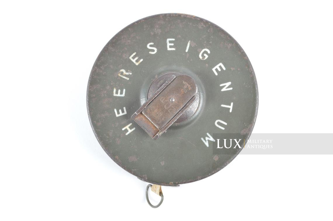 Late-war German pioneer tape measure, « Heereseigentum / H-1943 » - photo 4