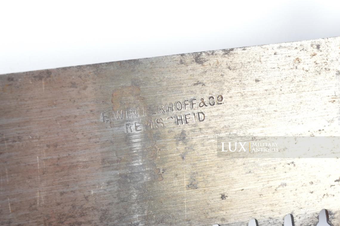 German combat engineer's field saw & tan pressed cardboard scabbard, « clg43 » - photo 27
