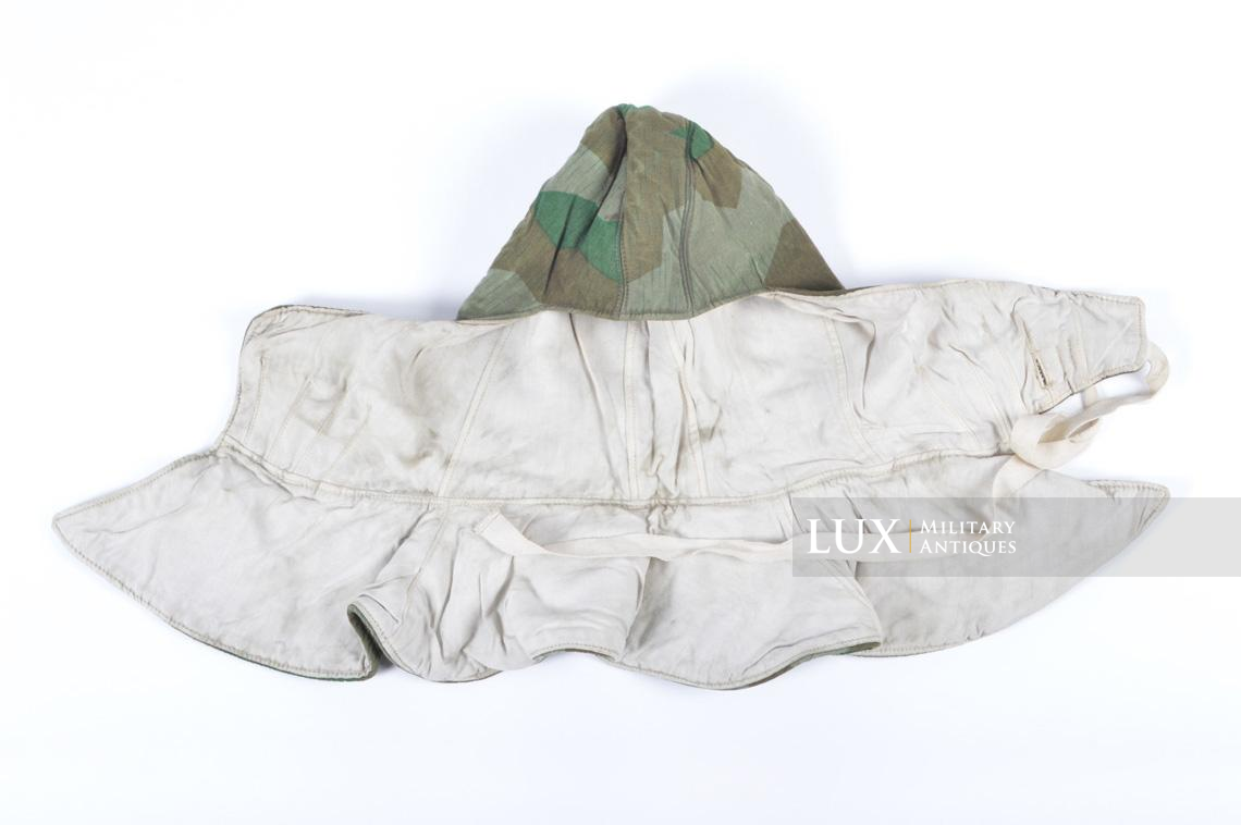 Heer/Luftwaffe splinter pattern camouflage/white reversible winter hood - photo 10