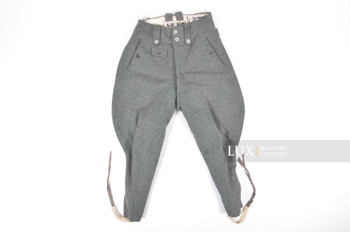 Unissued late-war Waffen-SS NCO wool combat breeches - photo 12