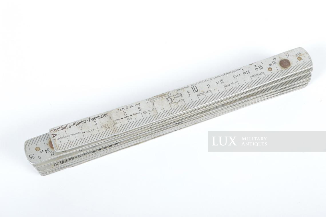 Rare German combat engineer issued 2 meters folding ruler, « Frischhut’s -Pionier - Zweimeter » - photo 4