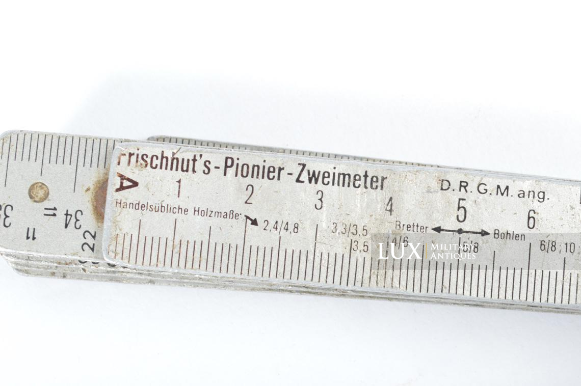Rare German combat engineer issued 2 meters folding ruler, « Frischhut’s -Pionier - Zweimeter » - photo 7