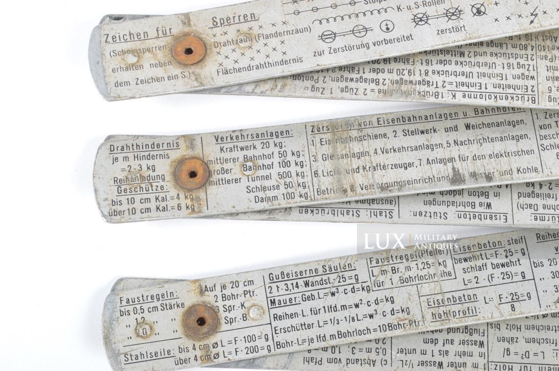 Rare German combat engineer issued 2 meters folding ruler, « Frischhut’s -Pionier - Zweimeter » - photo 13