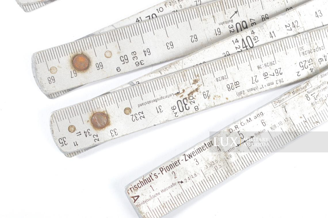 Rare German combat engineer issued 2 meters folding ruler, « Frischhut’s -Pionier - Zweimeter » - photo 17