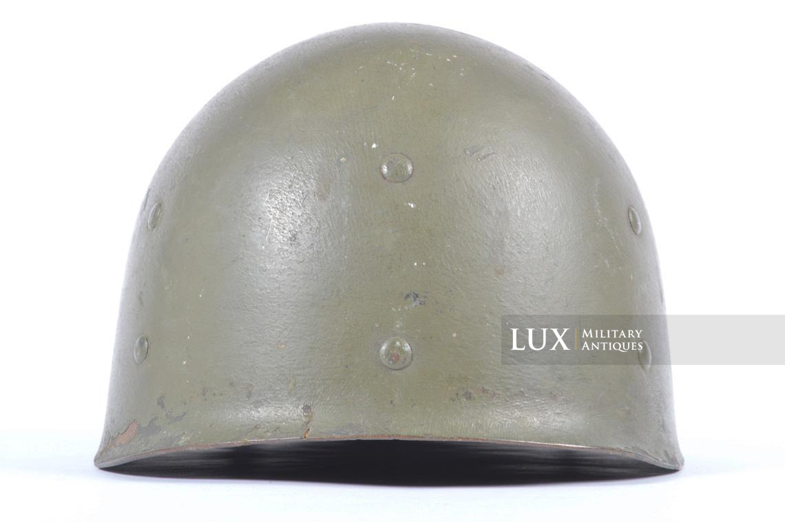 USM1 helmet liner, 84th infantry division « railsplitters », named - photo 12