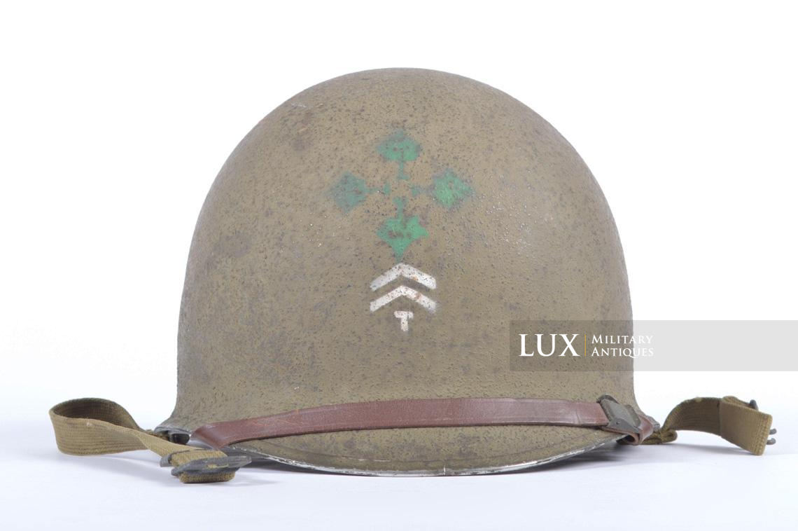 USM1 identified 4th Infantry Division fixed bale helmet, « IVY DIVISION » - photo 7