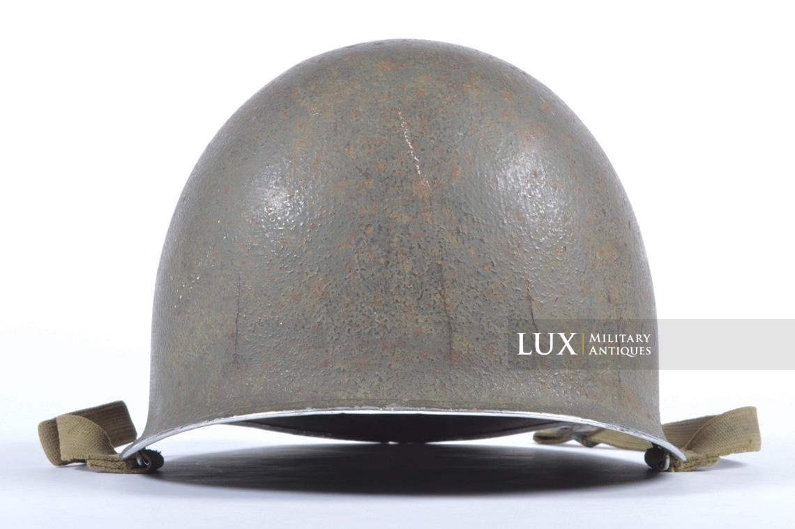 Identified USM1 3rd Armored Division fixed bale helmet, « Spearhead » - photo 8