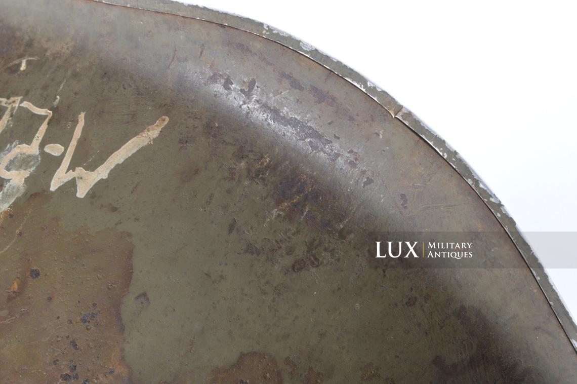 Identified USM1 3rd Armored Division fixed bale helmet, « Spearhead » - photo 44