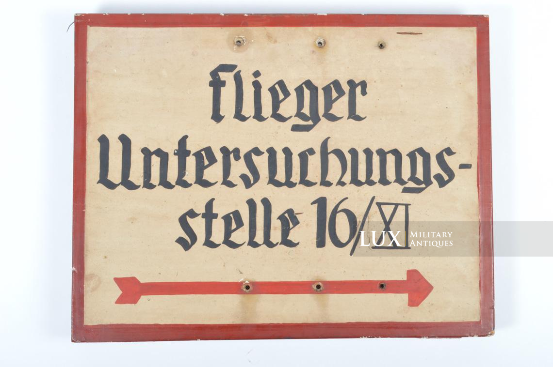 Panneau en bois allemand Luftwaffe, « Flieger Untersuchungs-stelle 16/XI » - photo 4