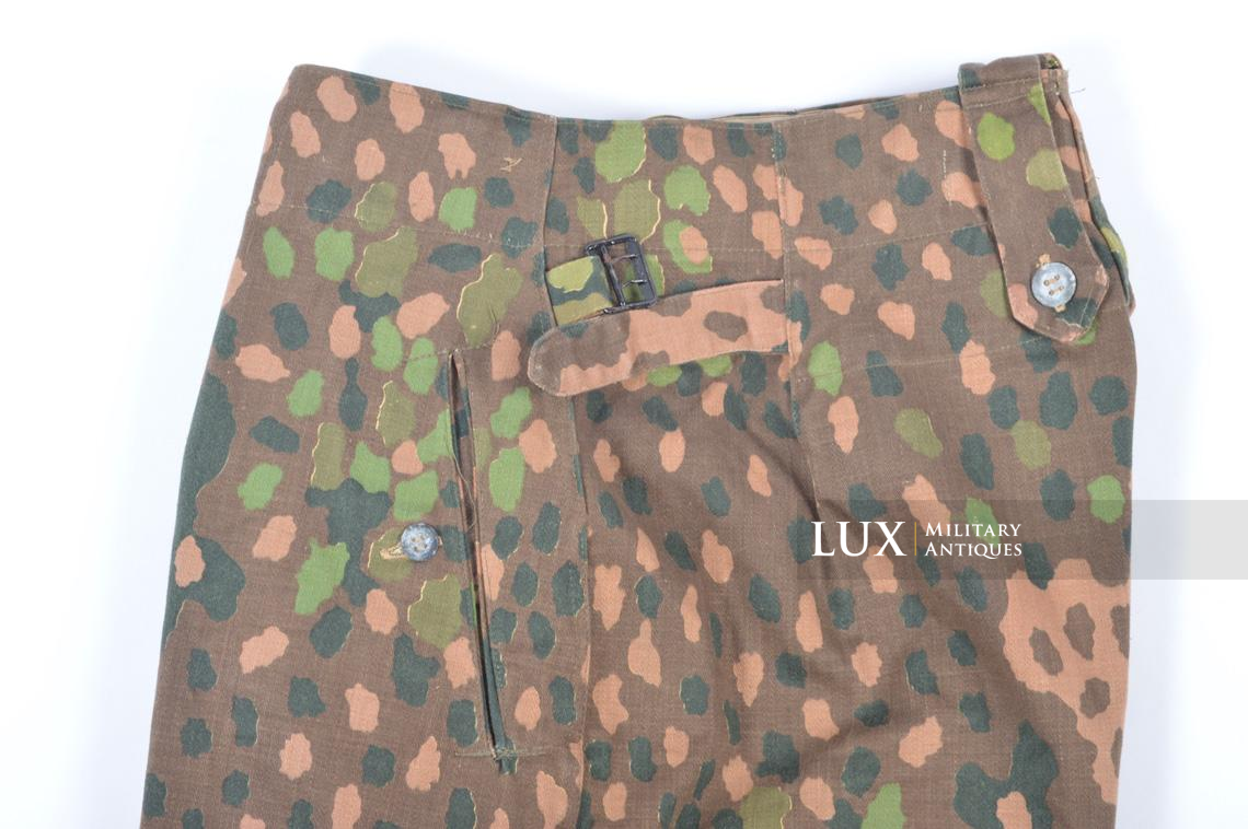 Pantalon Waffen-SS M44 en camouflage petit pois, « coton lisse » - photo 7