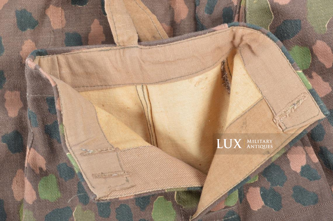 Pantalon Waffen-SS M44 en camouflage petit pois, « coton lisse » - photo 14