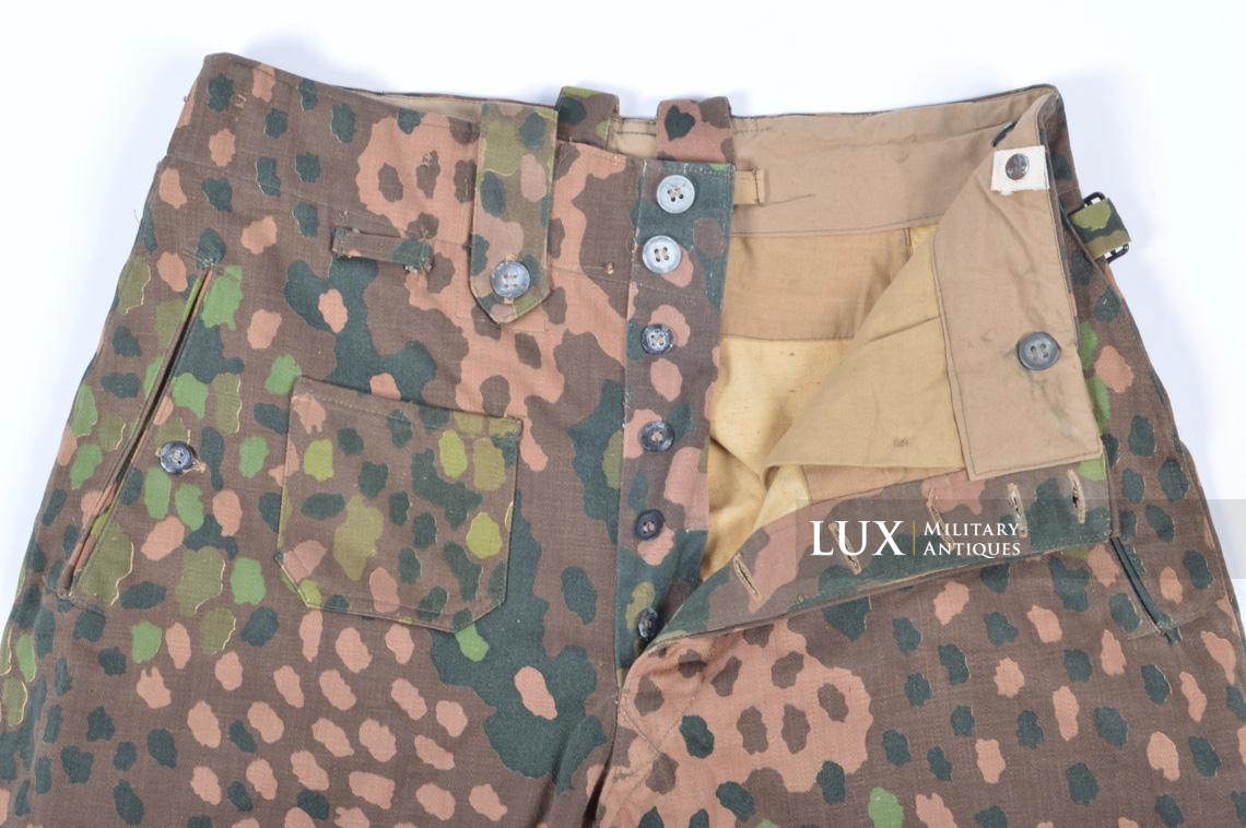 Pantalon Waffen-SS M44 en camouflage petit pois, « coton lisse » - photo 16