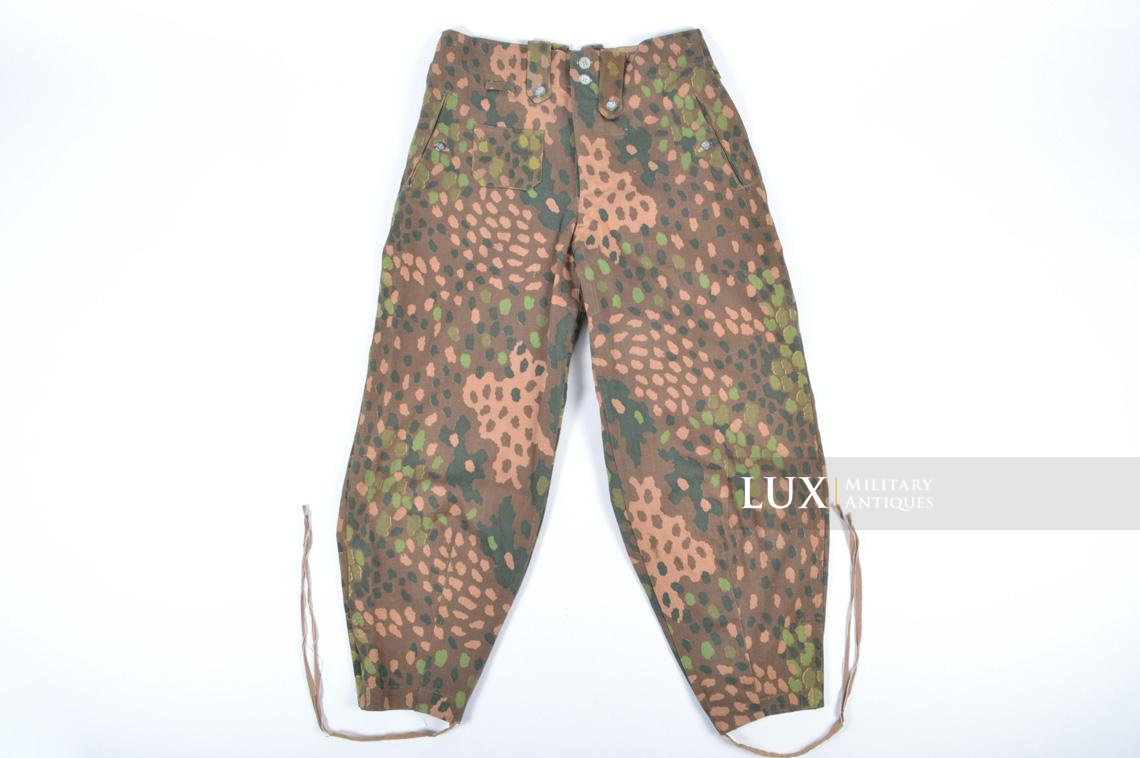 Pantalon Waffen-SS M44 en camouflage petit pois, « coton lisse » - photo 21