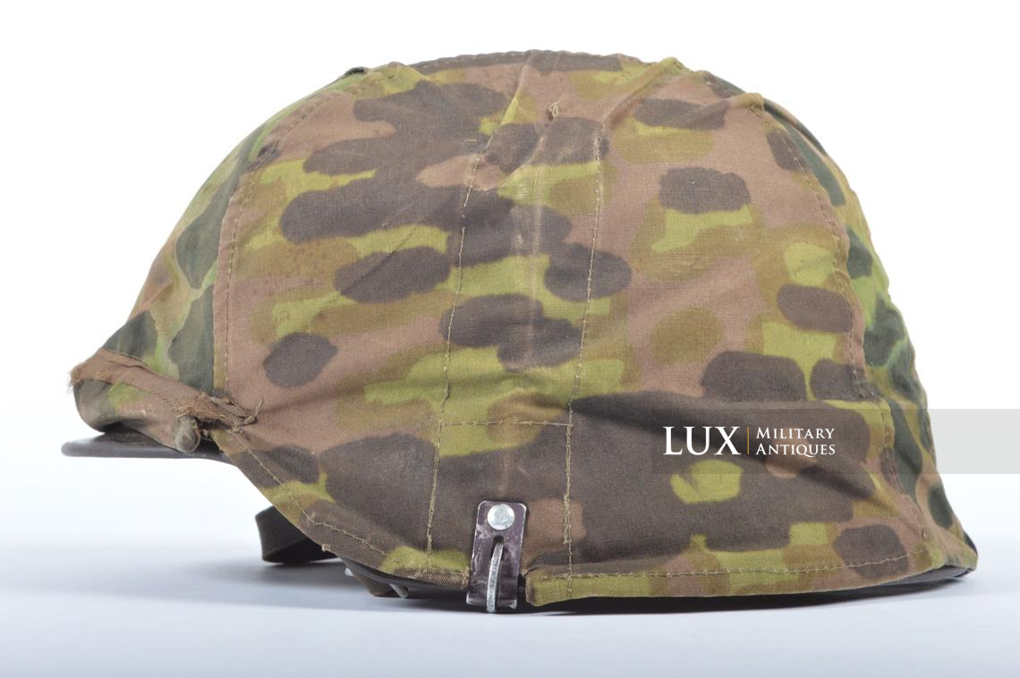 Casque et couvre-casque Waffen-SS, camouflage platane latéral, identifé, « Wiking Division » - photo 4