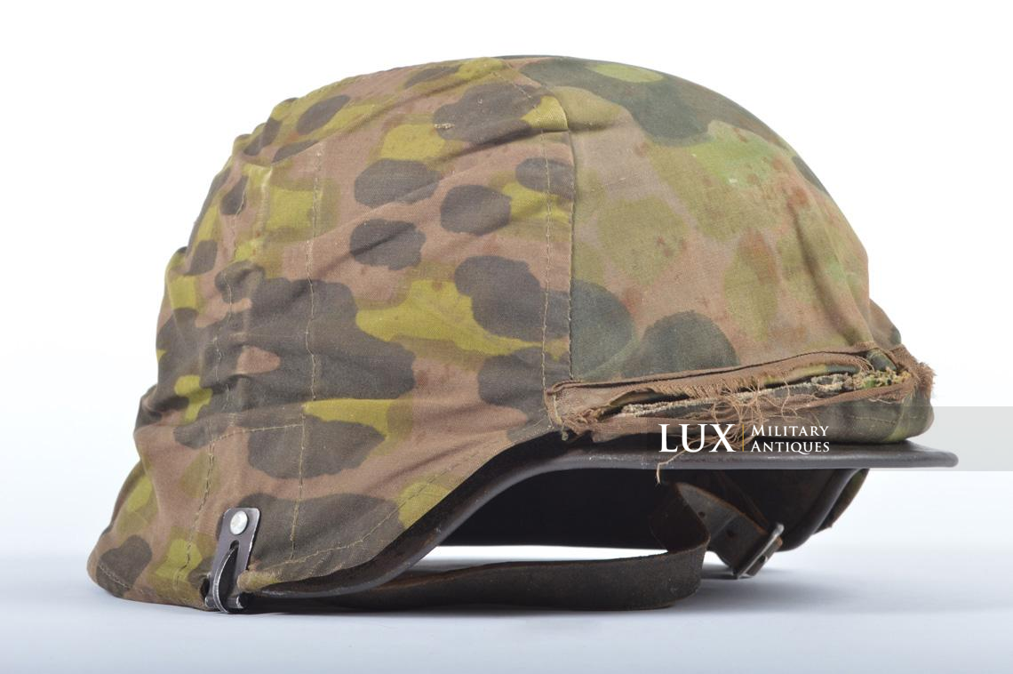 Casque et couvre-casque Waffen-SS, camouflage platane latéral, identifé, « Wiking Division » - photo 9
