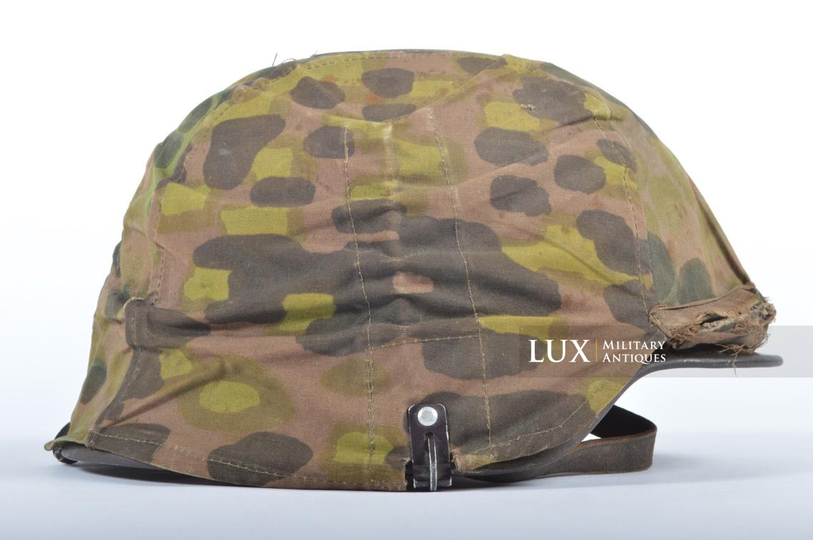 Casque et couvre-casque Waffen-SS, camouflage platane latéral, identifé, « Wiking Division » - photo 10