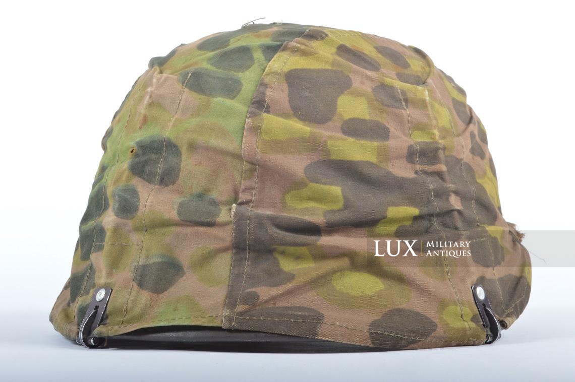 Casque et couvre-casque Waffen-SS, camouflage platane latéral, identifé, « Wiking Division » - photo 11