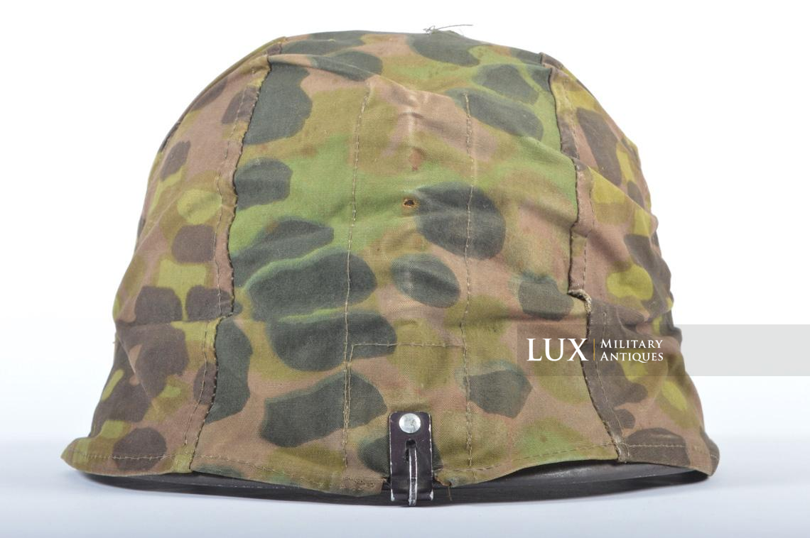 Casque et couvre-casque Waffen-SS, camouflage platane latéral, identifé, « Wiking Division » - photo 12