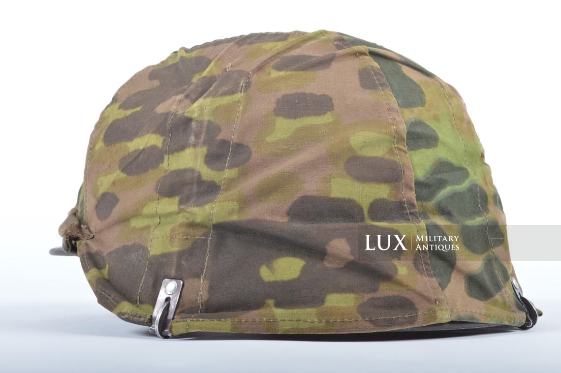 Casque et couvre-casque Waffen-SS, camouflage platane latéral, identifé, « Wiking Division » - photo 13