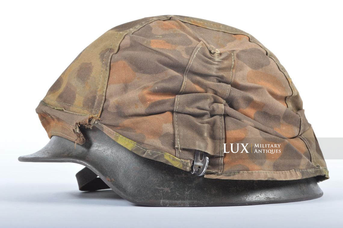 Casque et couvre-casque Waffen-SS, camouflage platane latéral, identifé, « Wiking Division » - photo 32