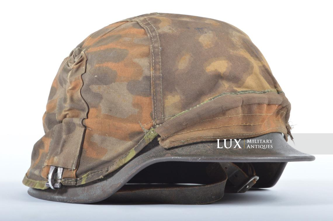 Casque et couvre-casque Waffen-SS, camouflage platane latéral, identifé, « Wiking Division » - photo 35