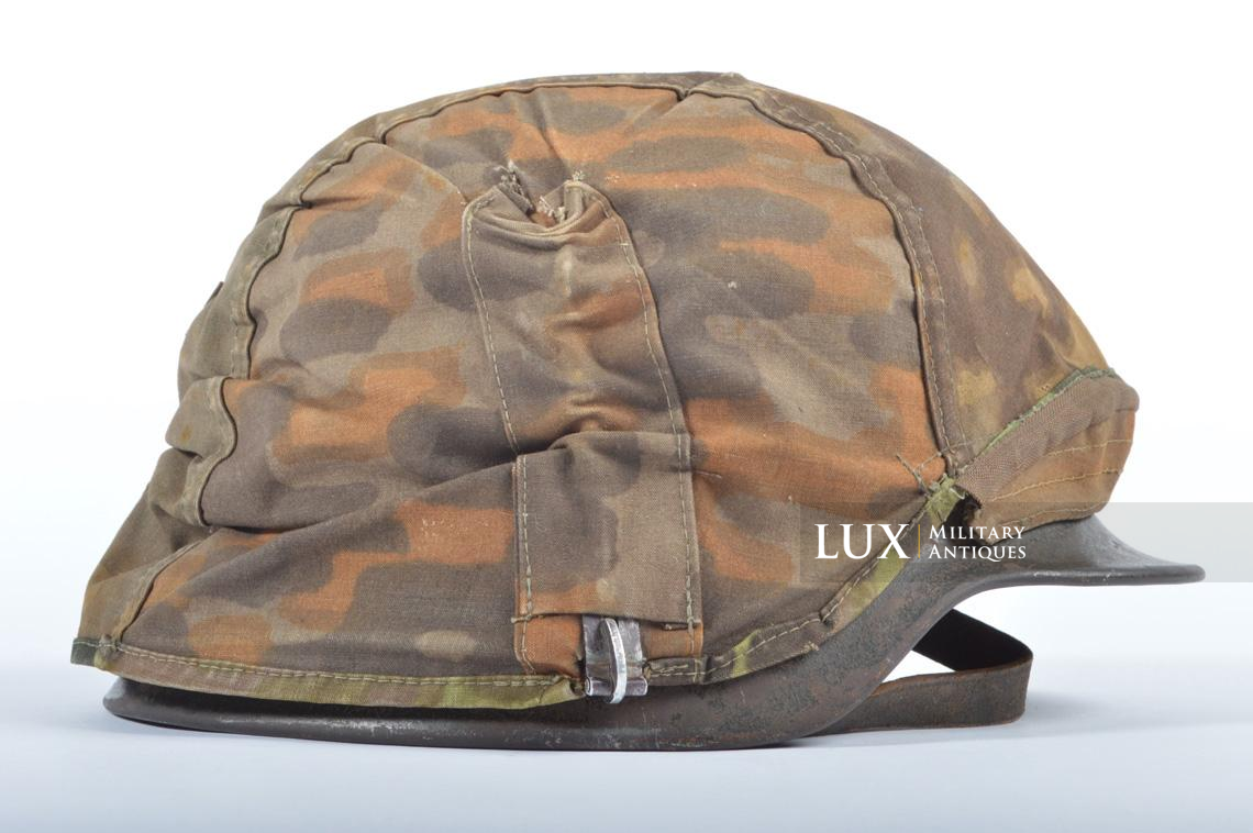 Casque et couvre-casque Waffen-SS, camouflage platane latéral, identifé, « Wiking Division » - photo 36