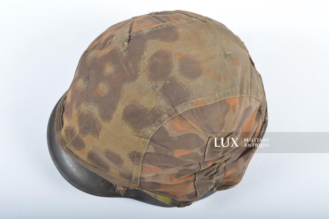 Casque et couvre-casque Waffen-SS, camouflage platane latéral, identifé, « Wiking Division » - photo 40