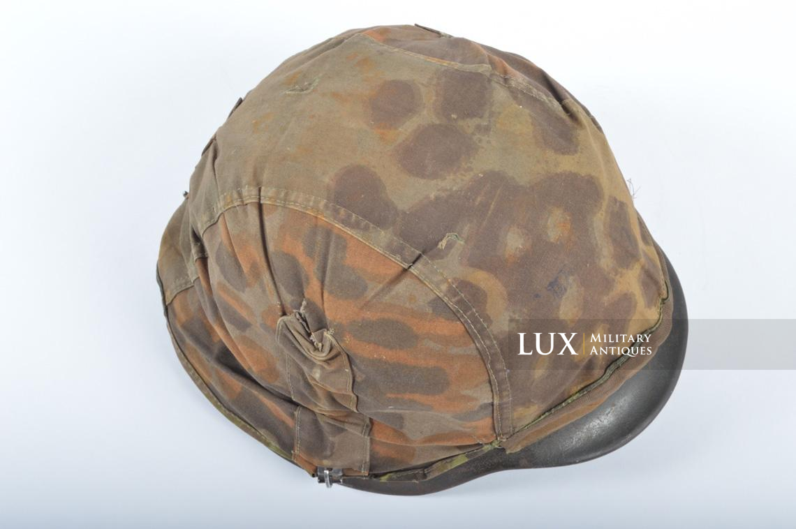 Casque et couvre-casque Waffen-SS, camouflage platane latéral, identifé, « Wiking Division » - photo 41
