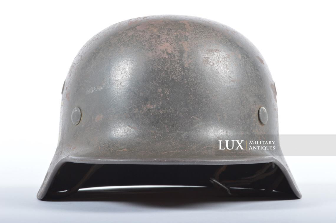 Casque et couvre-casque Waffen-SS, camouflage platane latéral, identifé, « Wiking Division » - photo 53