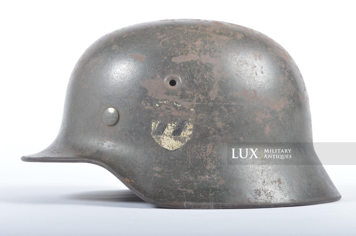 Casque et couvre-casque Waffen-SS, camouflage platane latéral, identifé, « Wiking Division » - photo 55