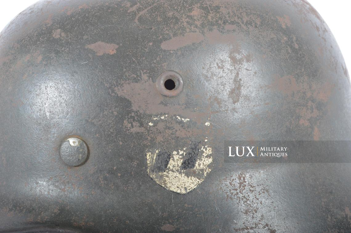 Early named Waffen-SS helmet and cover set, lateral plane tree, « Wiking division » - photo 74