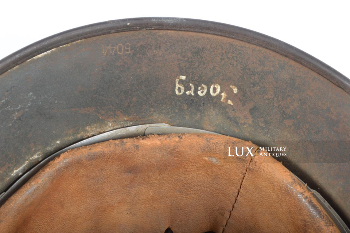 Casque et couvre-casque Waffen-SS, camouflage platane latéral, identifé, « Wiking Division » - photo 87