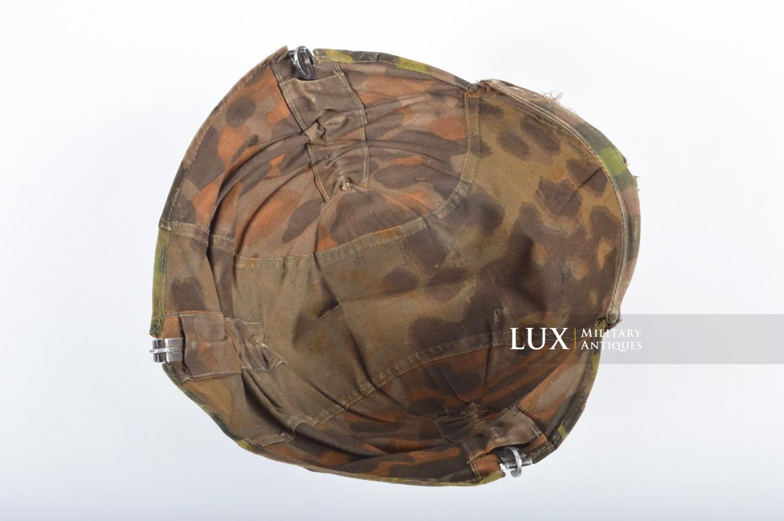 Casque et couvre-casque Waffen-SS, camouflage platane latéral, identifé, « Wiking Division » - photo 31