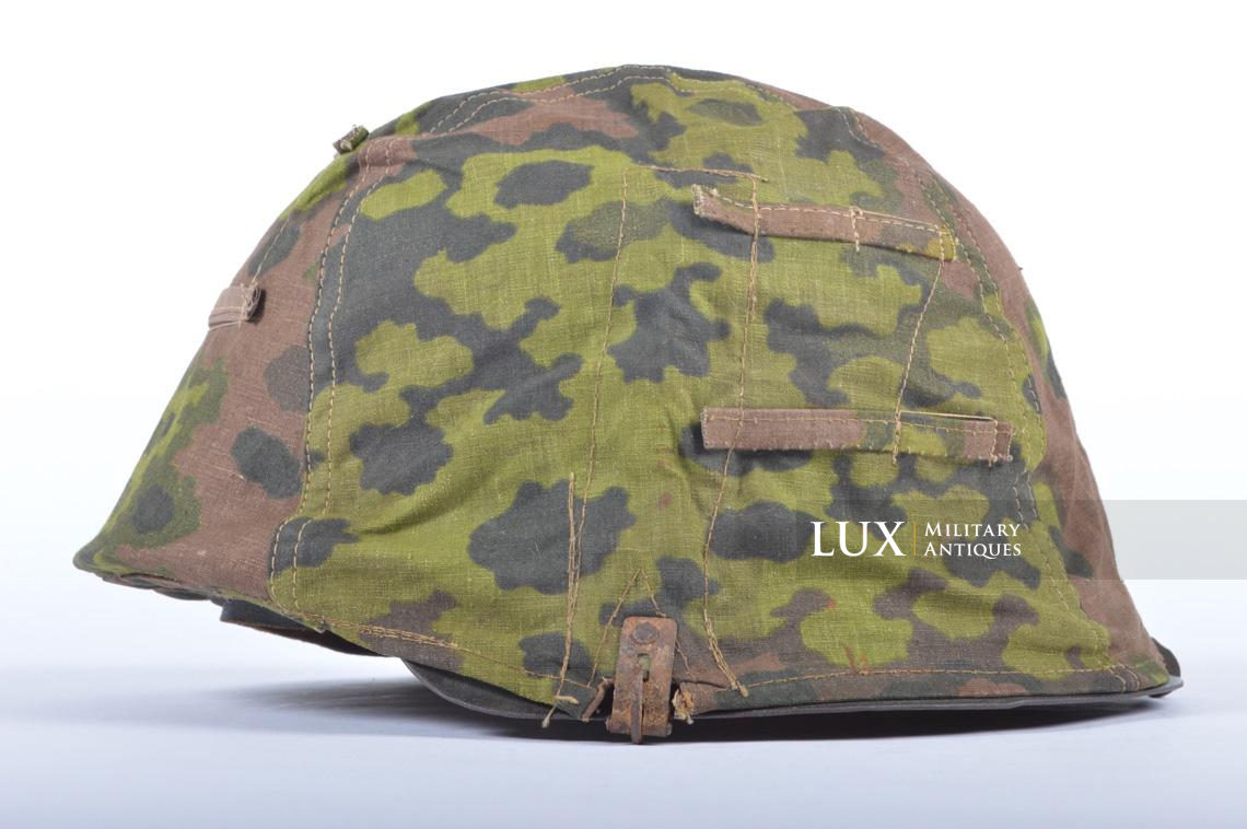 Waffen-SS second pattern oak-leaf camouflage combat helmet cover - photo 4