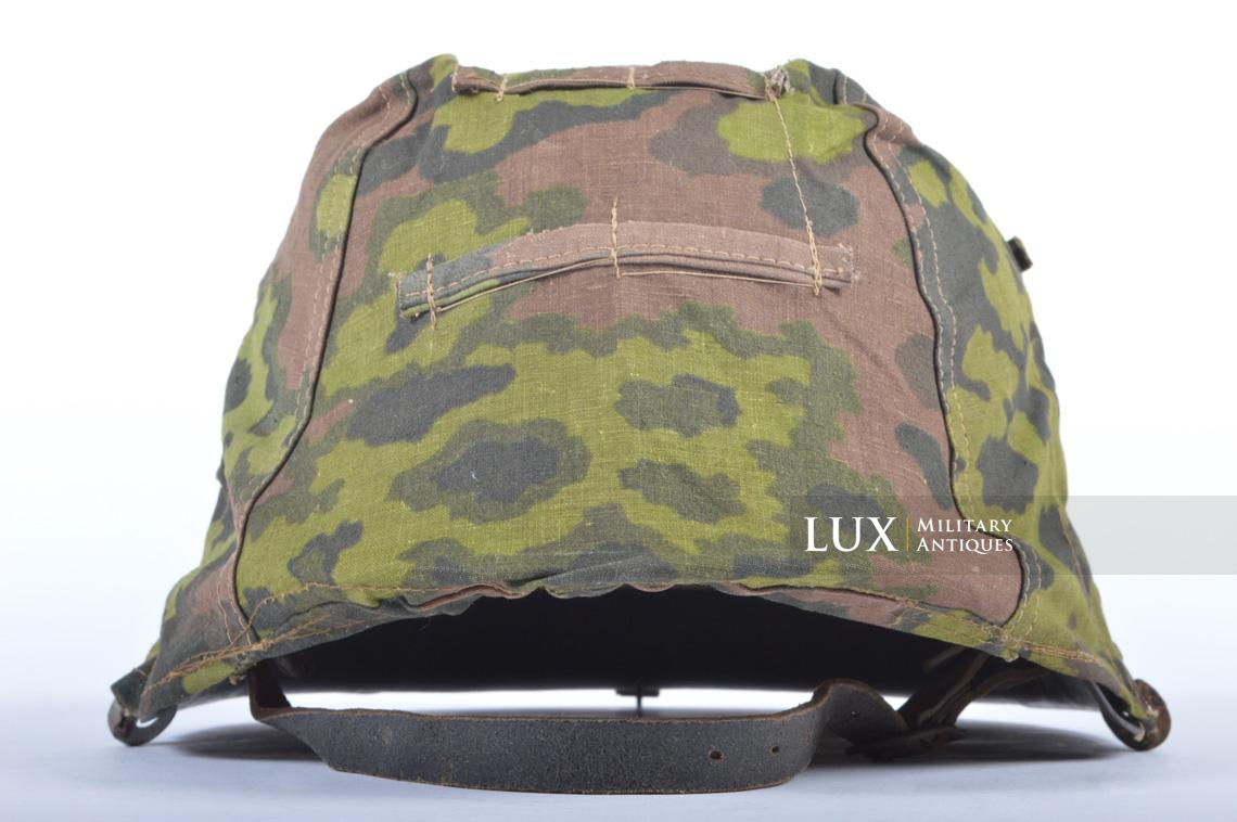 Waffen-SS second pattern oak-leaf camouflage combat helmet cover - photo 8
