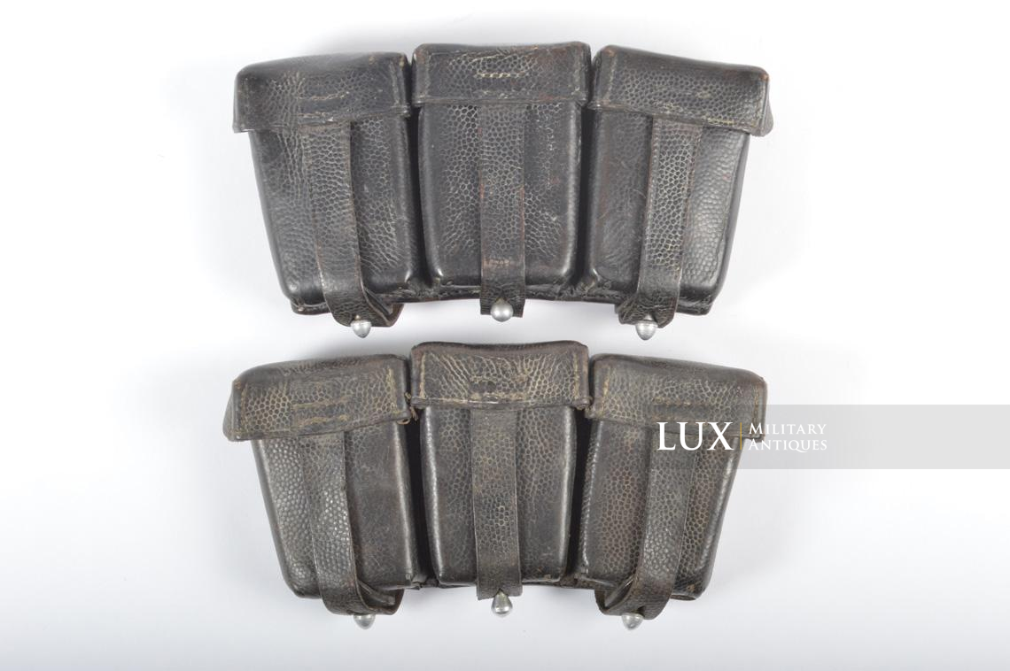 Rare early pair of k98 ammunition pouches, « VA 406/38 SS » - photo 4