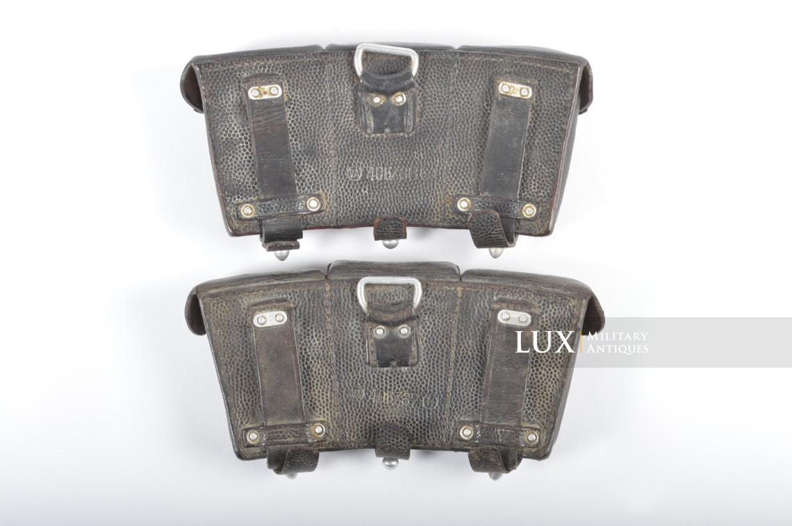 Rare early pair of k98 ammunition pouches, « VA 406/38 SS » - photo 7