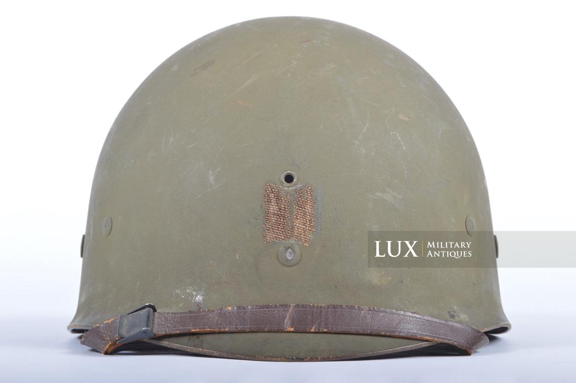 USM1 captains fixed bale front seam combat helmet, « ETO » - photo 27