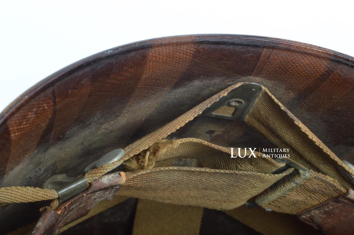 USM1 captains fixed bale front seam combat helmet, « ETO » - photo 47