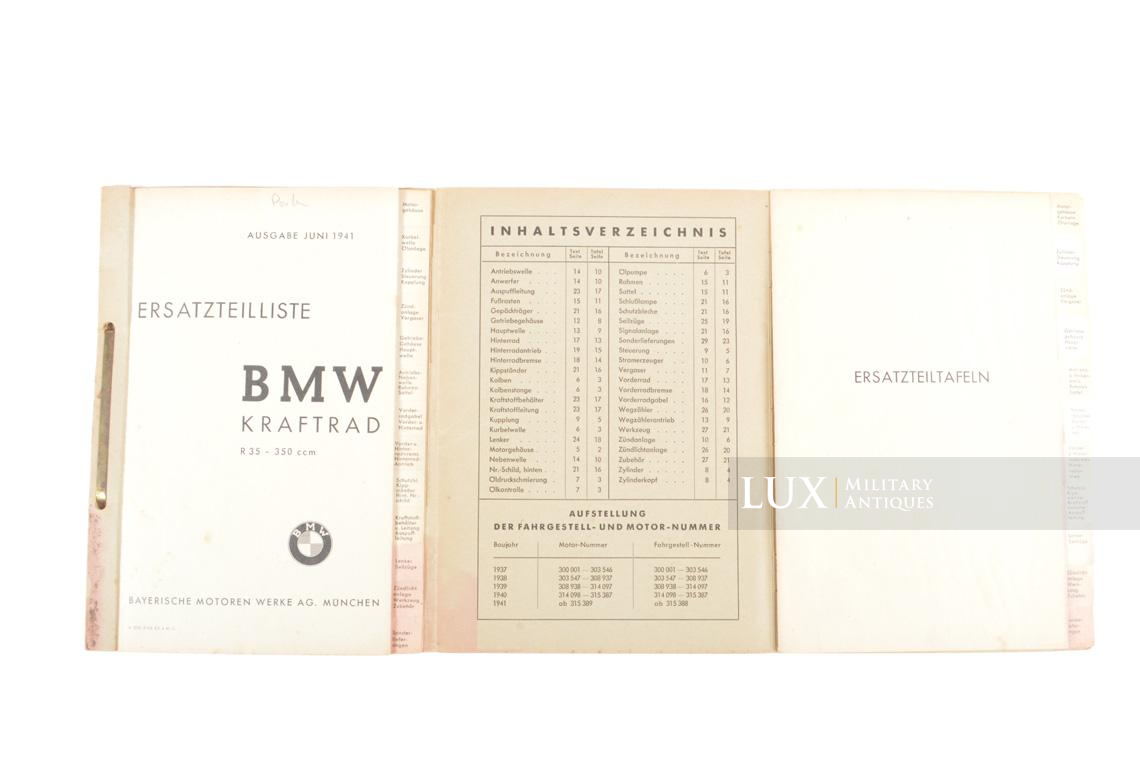 German BMW R-35 model motorcycle replacement parts catalogue - photo 8