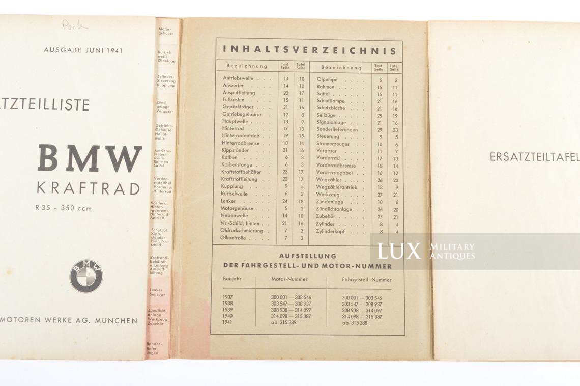 German BMW R-35 model motorcycle replacement parts catalogue - photo 10