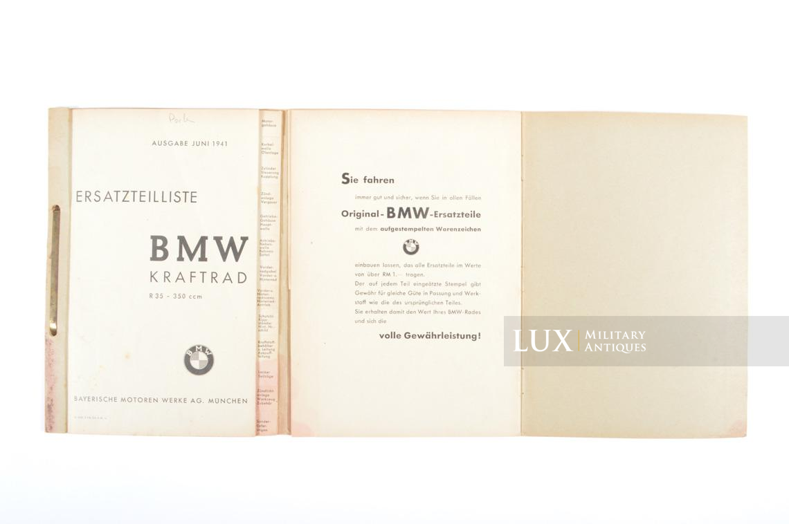 German BMW R-35 model motorcycle replacement parts catalogue - photo 14